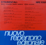 Antonio Sechi and Stefano Torossi - Strumentali - Infinito Orizzonte (1986) Nuovo Repertorio Editoriale [Italy] (NRE1068)