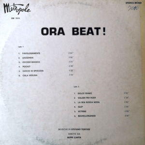 Stefano Torossi & Beppe Carta - Ora Beat! (early 1970s) Metropole Records back