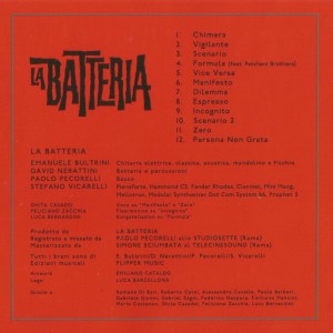 La Batteria (2015) Penny Records CD back
