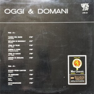 Oggi & Domani - MacQueen (early 1970s) Leo Records back