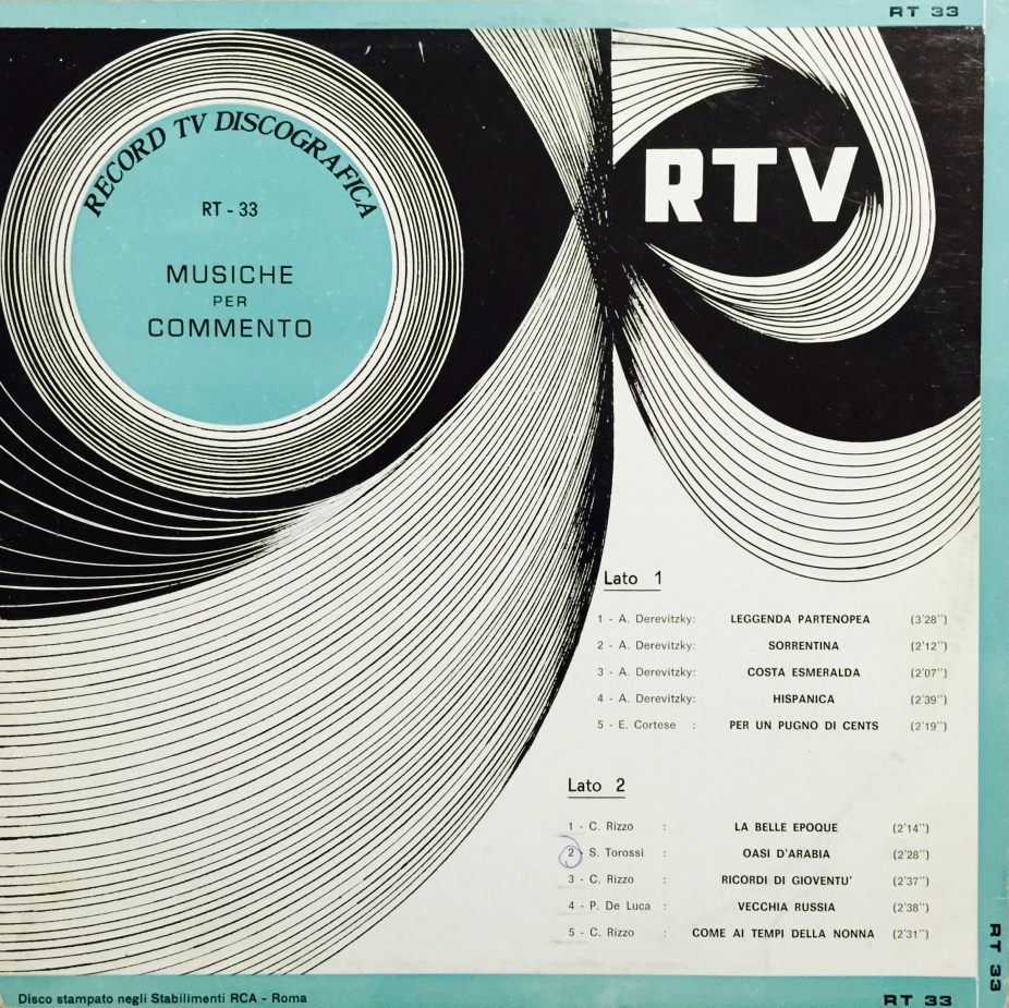 Compilations: Stefano Torossi on Record TV Discografica (1970-1971