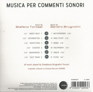 Sandro Brugnolini and Stefano Torossi - Musica per commenti sonori (2016 Reissue) Schema back