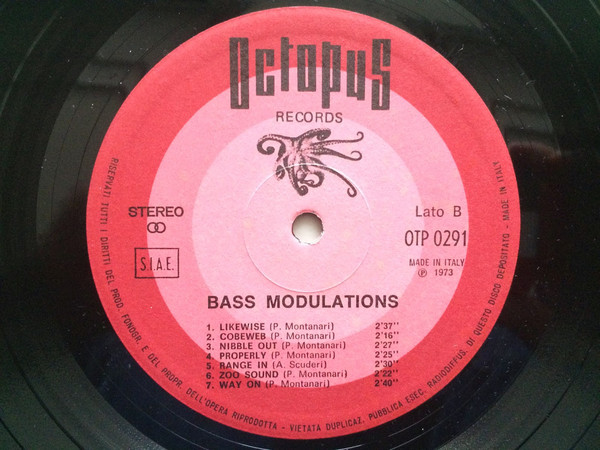 Roberto Conrado, Piero Montanari, and Antonino Scuderi - Bass Modulations (1973) Octopus Records label B