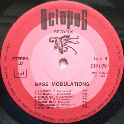 Roberto Conrado, Piero Montanari, and Antonino Scuderi - Bass Modulations (1973) Octopus Records label B