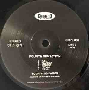 Fourth Sensation (2017 Reissue) Cinedelic Records (1970) label A